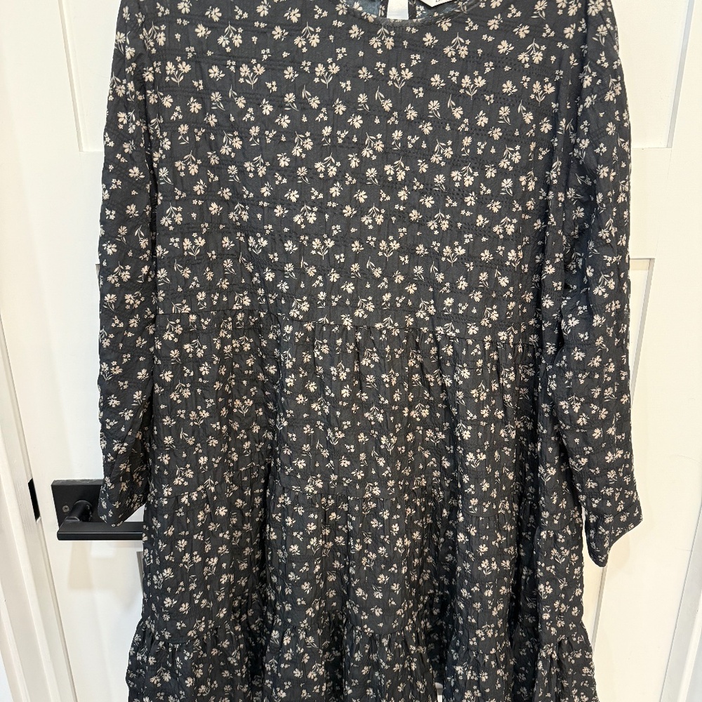 Zara Black Floral Dress
